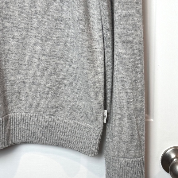 NWT Onia Cashmere Hooded Pullover Heather Gray Size Medium - Picture 4 of 8